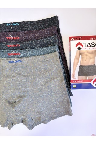 Мужские трусы боксеры из бамбука с хлопком Taso 5834